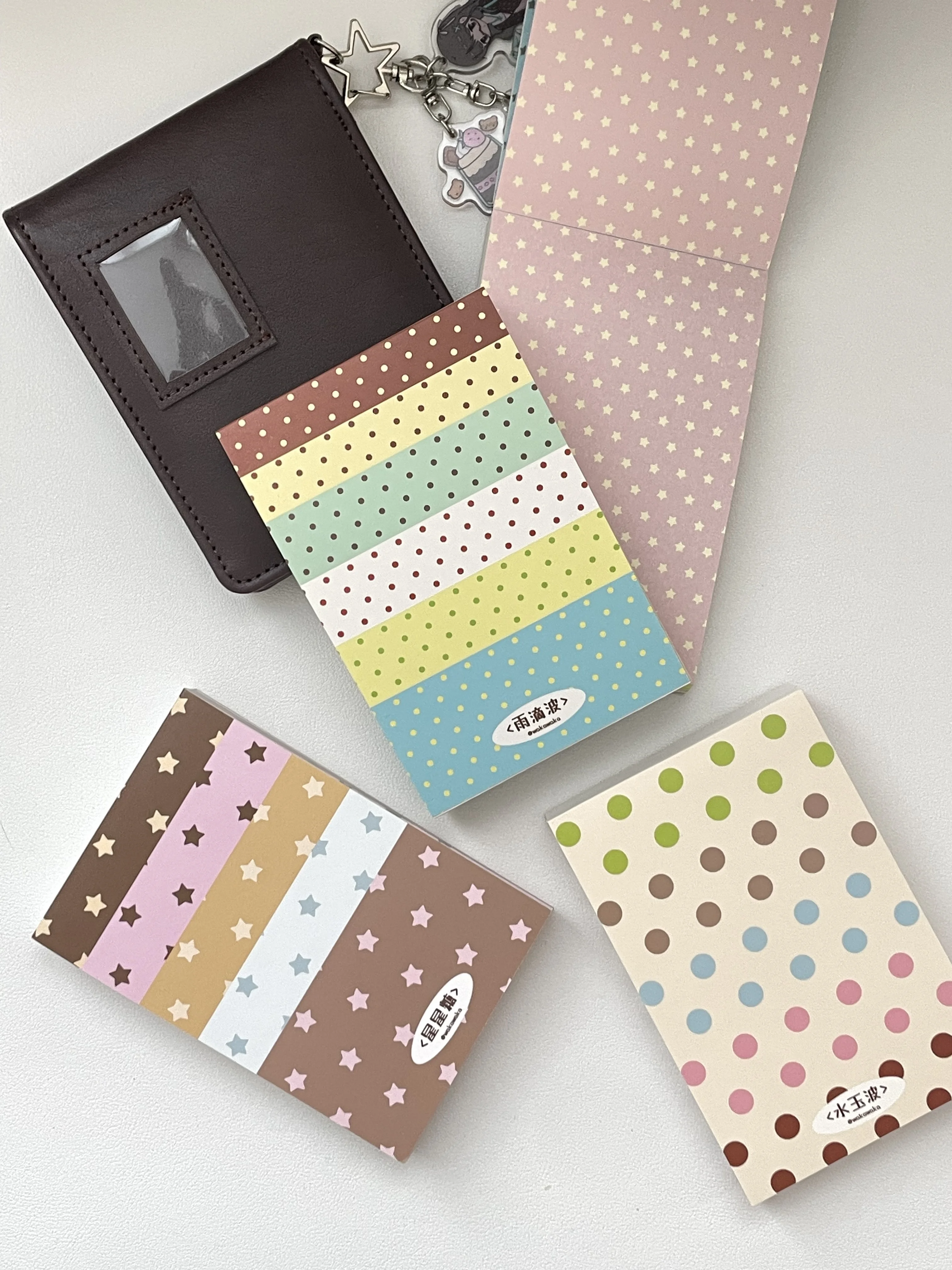 A7 Polka Dot Memo Pad Tearable Double Sided Scrapbook Paper Writing Journal Planner Scrapbooking Supply 100 Sheets