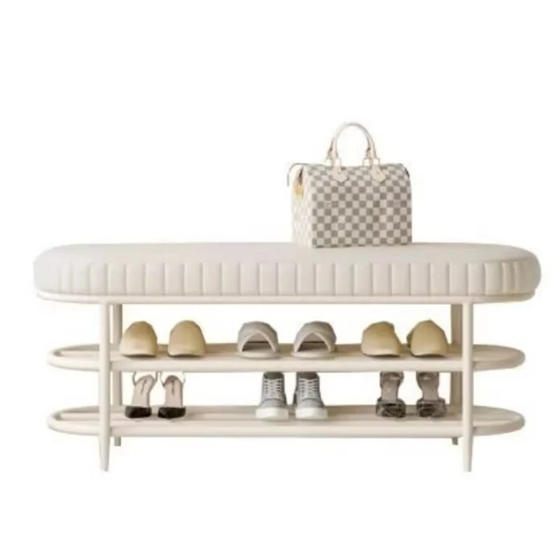 

Nordic Luxury shoe changing stool modern minimalist living room entrance storage chair sitting shoe rack organizer furniture