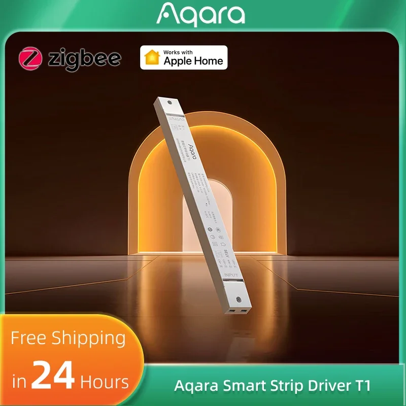 

Aqara T1 Smart Light Strip Driver 60W/120W/240W Adjustable Color Temperature & Whole-House Dimming Works with Apple HomeKit