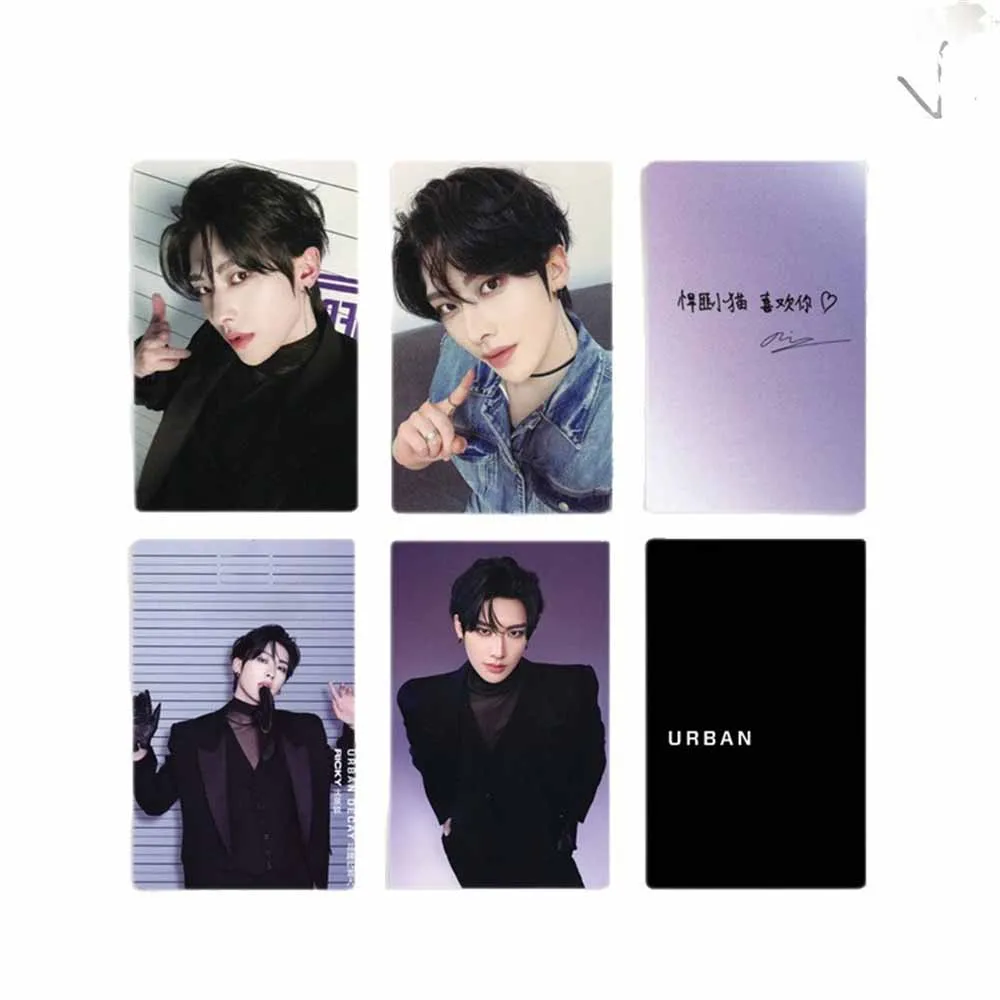 Cartes photo d'approbation KPOP ZB1 RICKY, Double face imprimée, cartes Lomo à la mode, cartes postales de Style Ins, cadeaux de Collection pour Fans, 4 pièces/ensemble