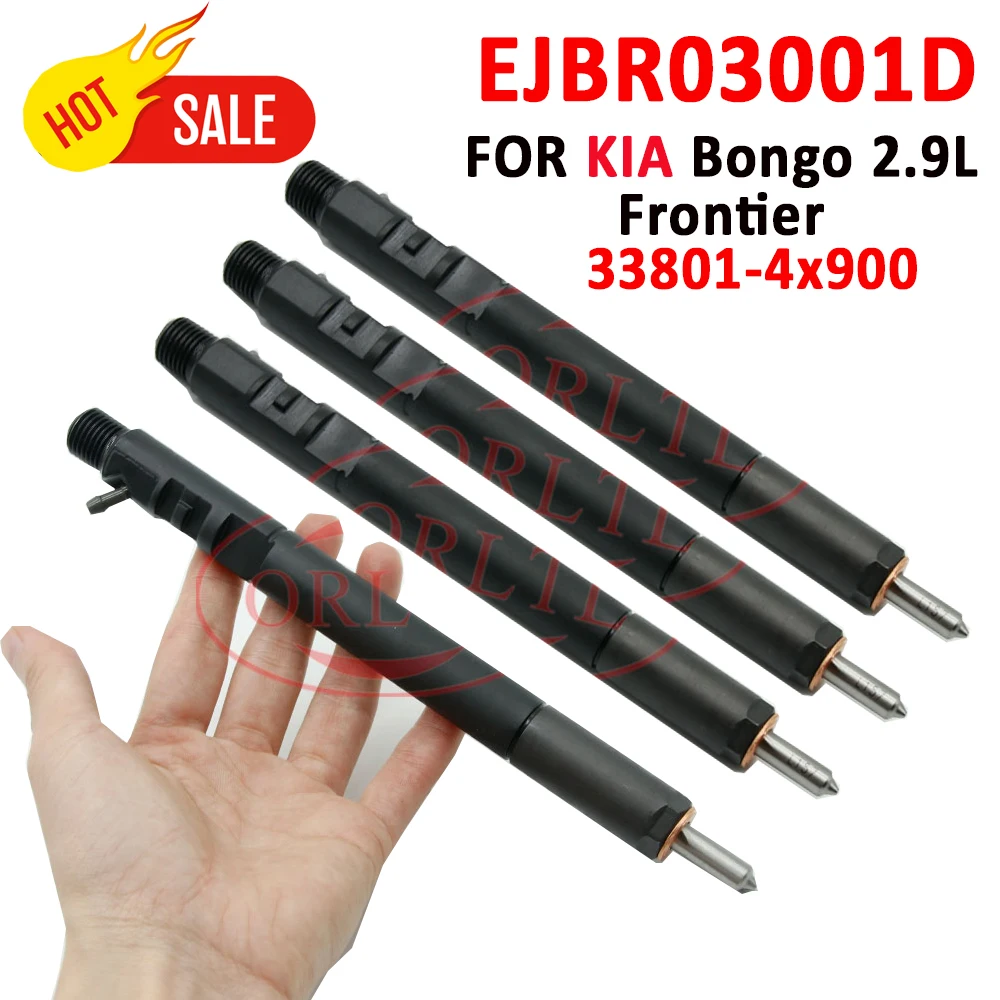 4 Pieces For Kia Bongo Nozzle EJBR03001D Diesel Injector 33801-4X900 Euro 3 Fuel Sprayer EJB BR03001 For Frontier Pregio 2.9L