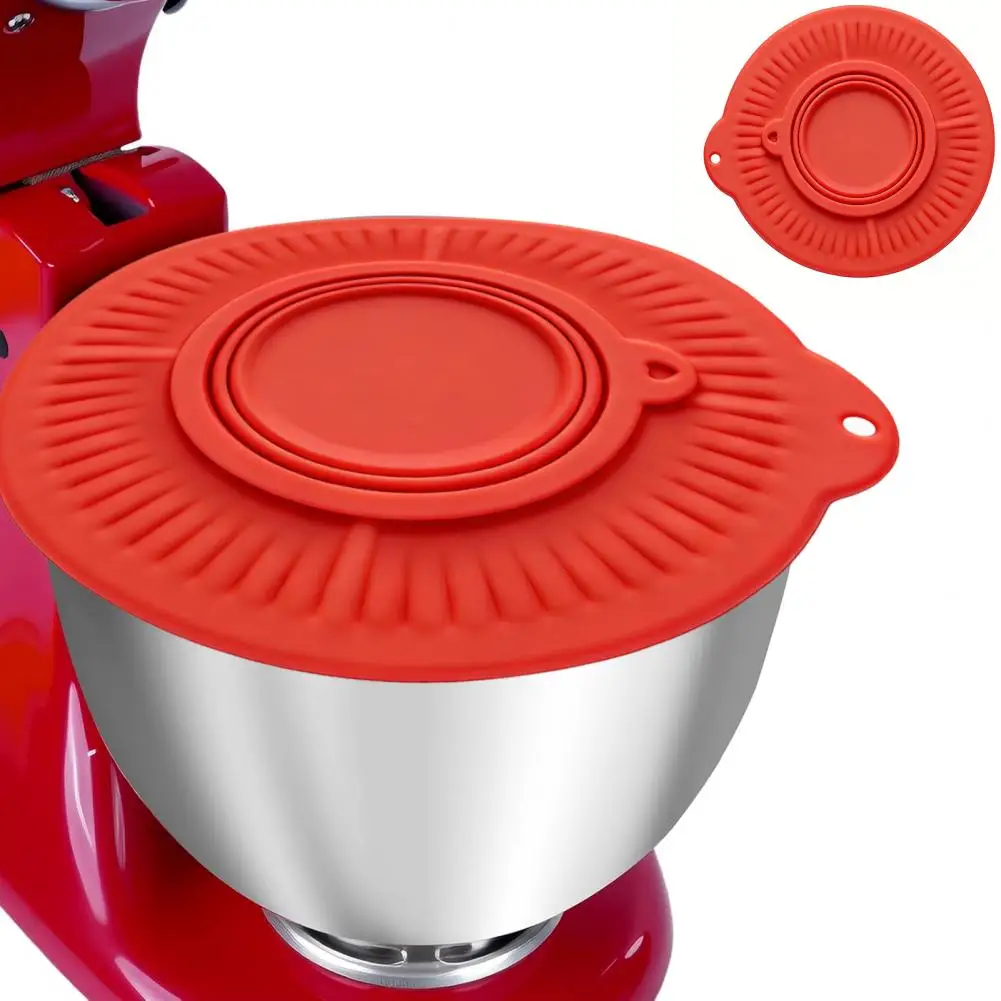 Splash Guard for Mixer Silicone Splash Proof Cover with Sturdy Locking Mechanism Heat-resistant Hand Blender for Kitchenaid