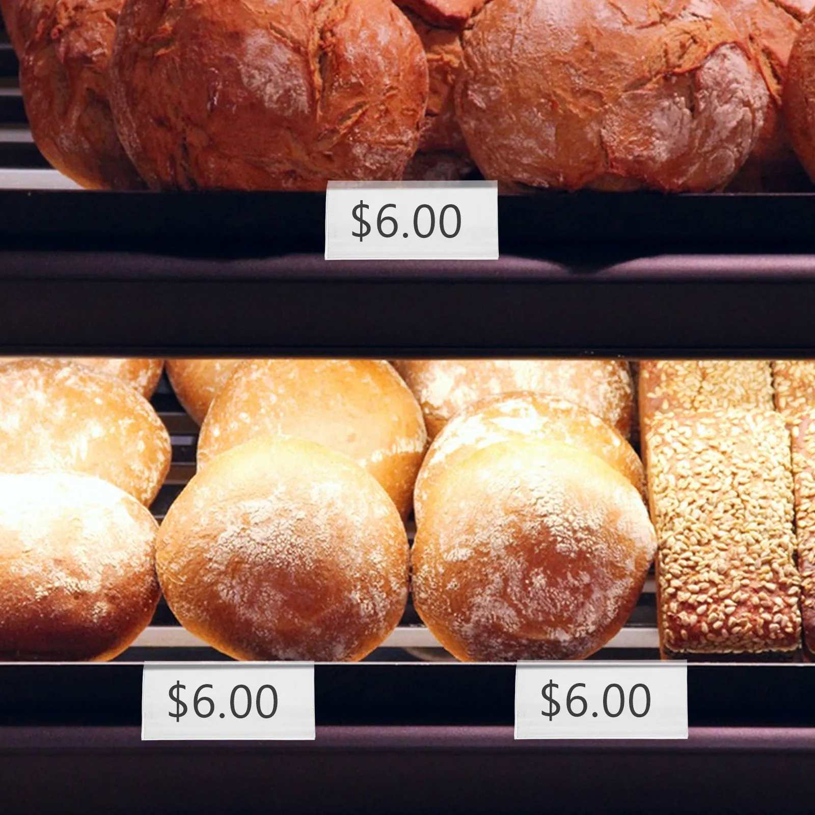 

100 комплектов прозрачных держателей для ценников, пластиковые подставки для ценников, органайзеры для торговых полок, прозрачные держатели для табличек для магазинов