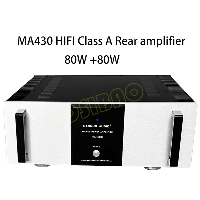 

AIYIMA SMSL Hi-end MA430 HIFI Class A Rear Amplifier 80W 2.0 Power Amp Gold sealed tube No noise Stereo Post Amplifier Audio