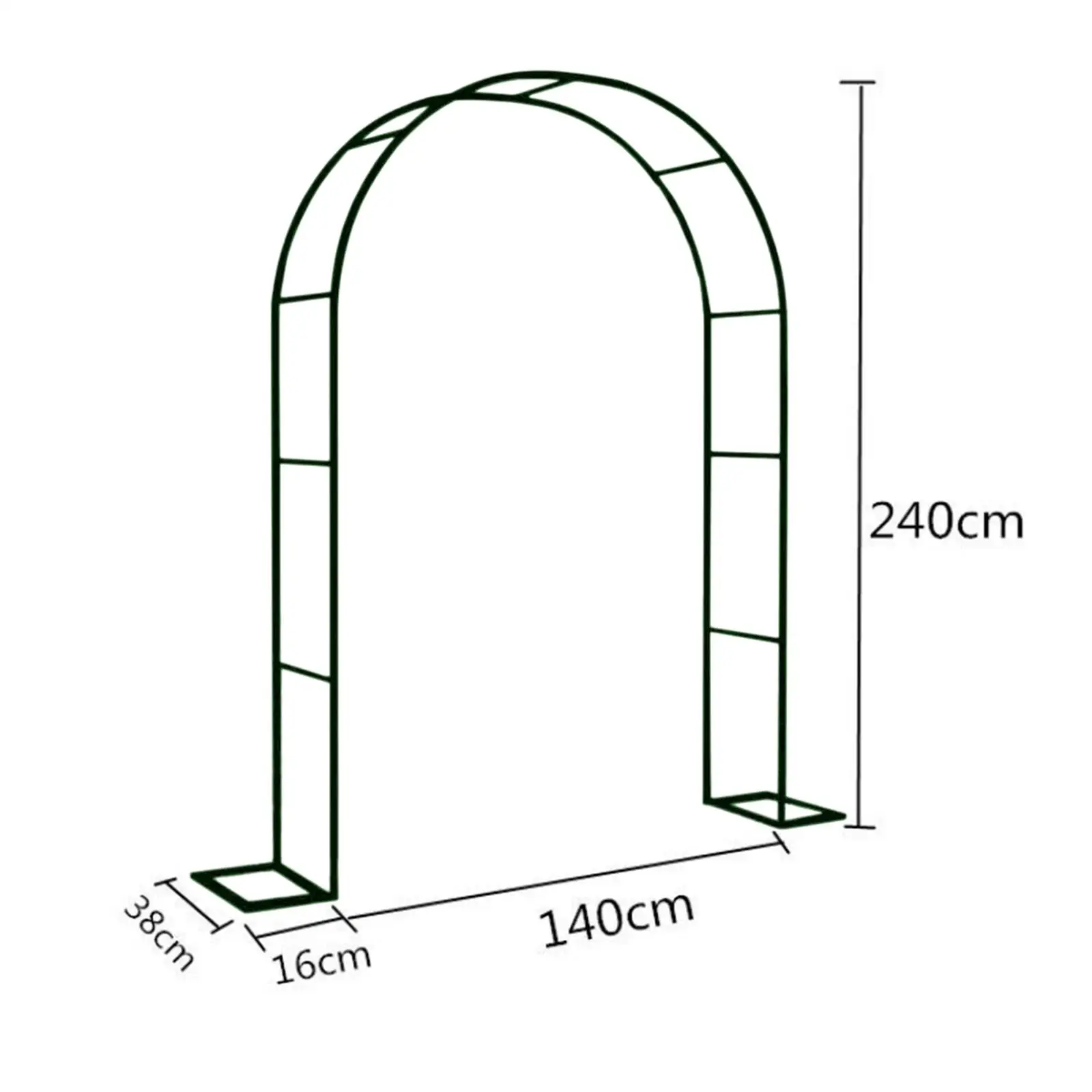 Imagem -06 - Arbor do Jardim do Arco do Casamento Suporte Resistente da Videira da Escalada Arco do Metal