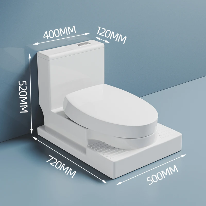 Changed to Desktop Surface-Mounted Floor-Free Flat-Free Squatting Dual-Purpose Widened Pedal