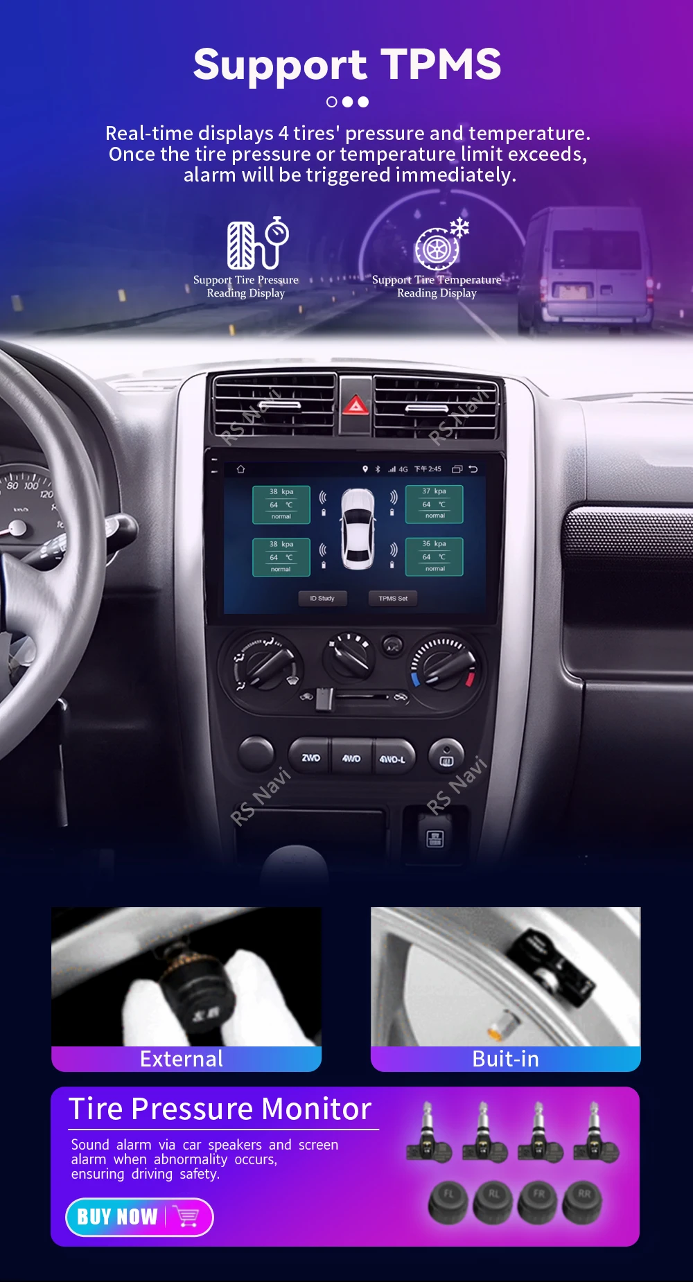 Android 16 Carplay Auto 2K Bildschirm Autoradio Multimedia Player für Suzuki Jimny 3 2005 - 2019 Autoradio GPS Stereo 2din Head Unit – Detail 26