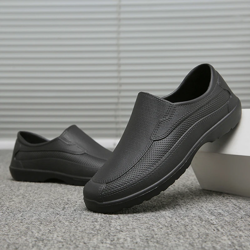 Men Kitchen Waterproof Work Shoes Restaurant Women's Waiter Shoes Hotel Catering Lightweight Work Chef Shoes Size 36-45