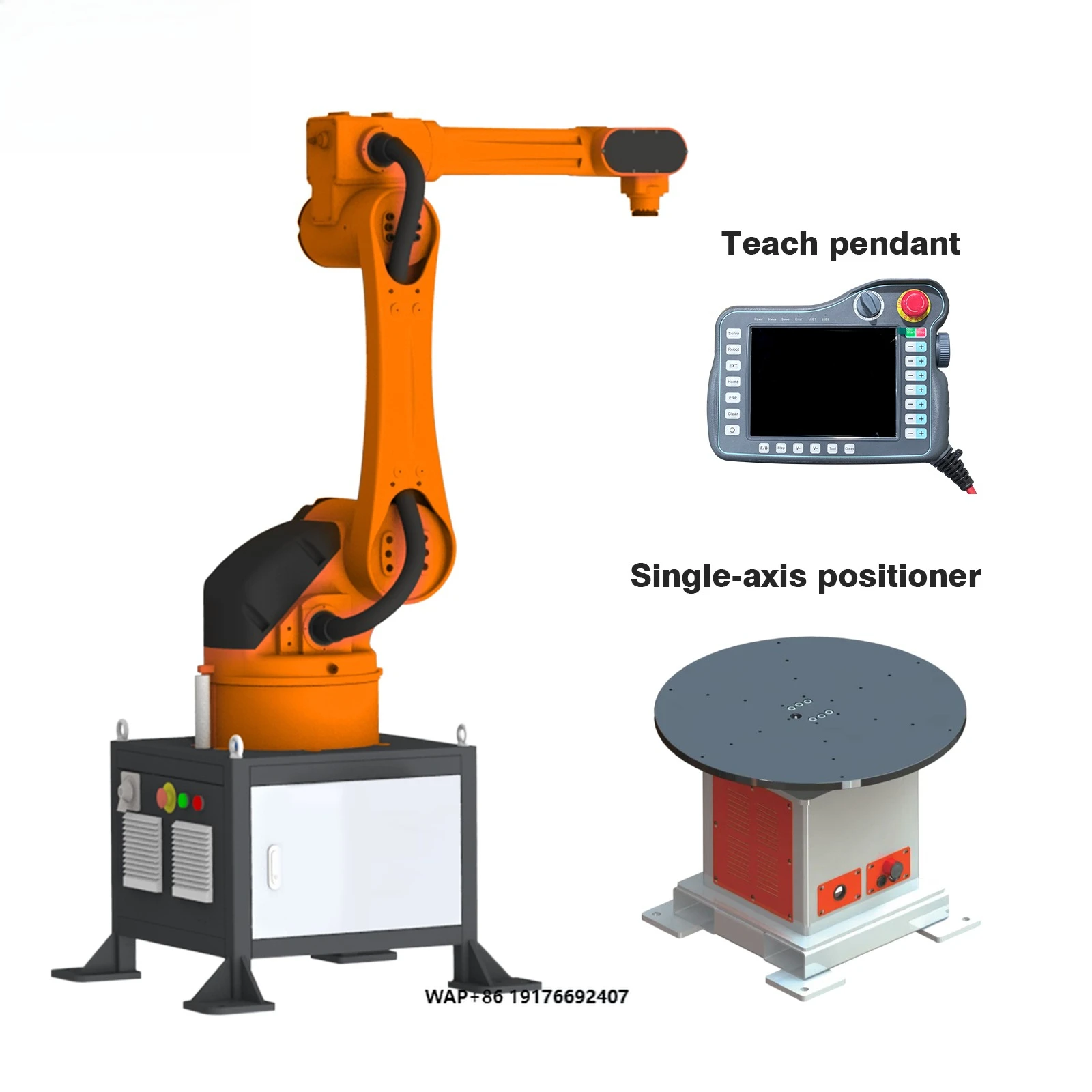 6-Axis Industrial Robot Arm with PLC Gearbox Motor 15kg Payload 1600mm Reach Servo-Electric Drive for Welding and Handling