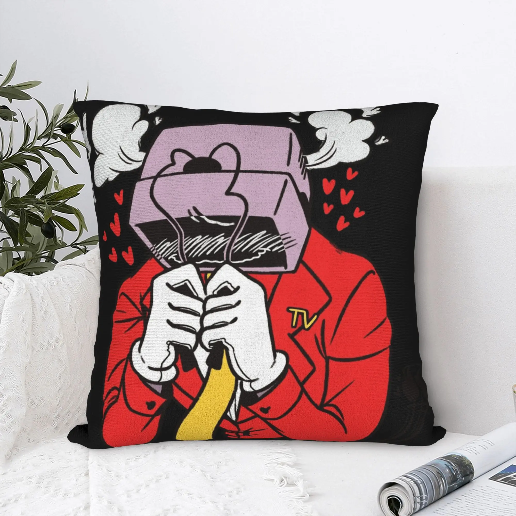 Sticker Tenna Deltarune Game Pillowcases  Novelty Pillow Case For Sofa Home Decor Soft Pillow Cover