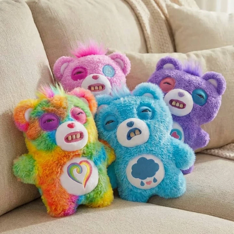 

Плюшевые игрушки-монстры Fuggler Care Bears, 24 см, из совместной коллекции, забавные, креативные, милые, абстрактные куклы из ПП-хлопка, лучшие подарки для детей