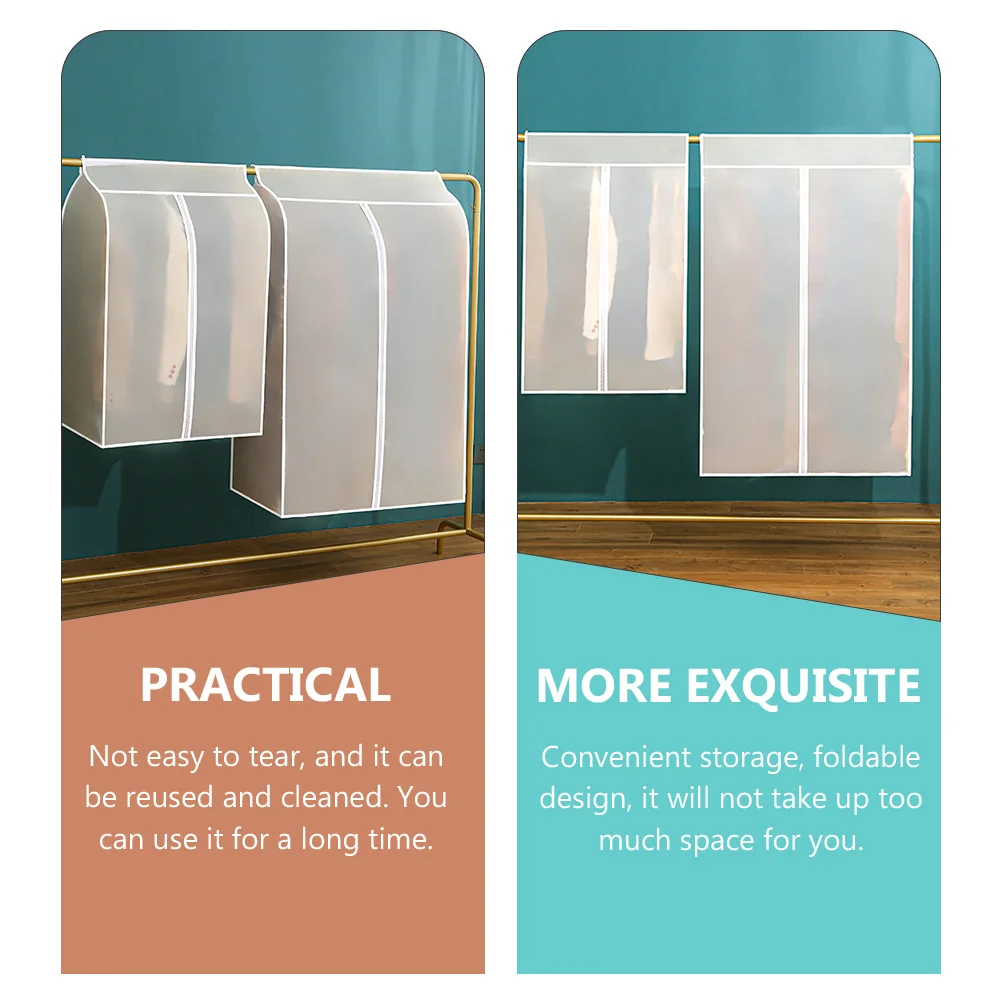 

Dustproof Clothing Cover Clothes Storage Protector Closet Covers Wardrobe Peva Miss