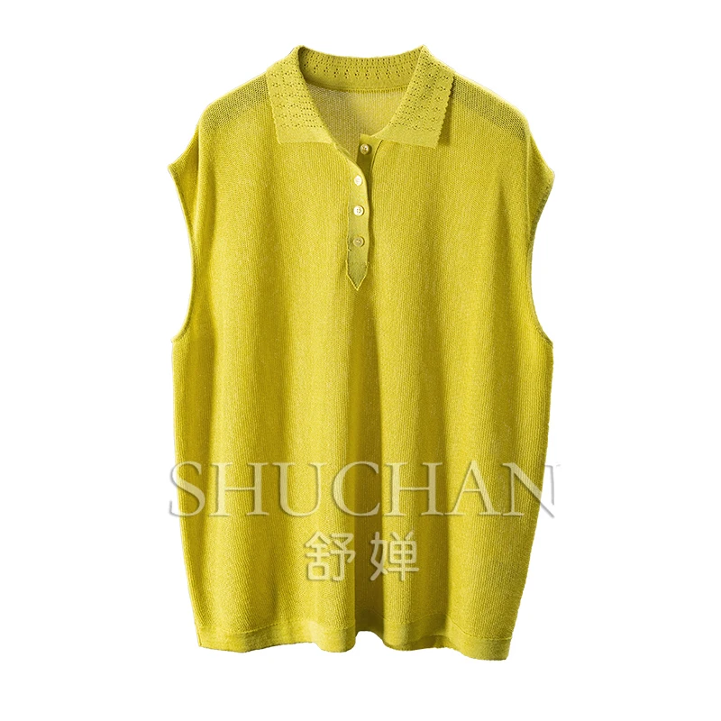 New Knitted Sweater Hollow Bag Sleeve Vest Women 0Y74 Sueter Mujer Invierno  Casacos De Inverno Feminino