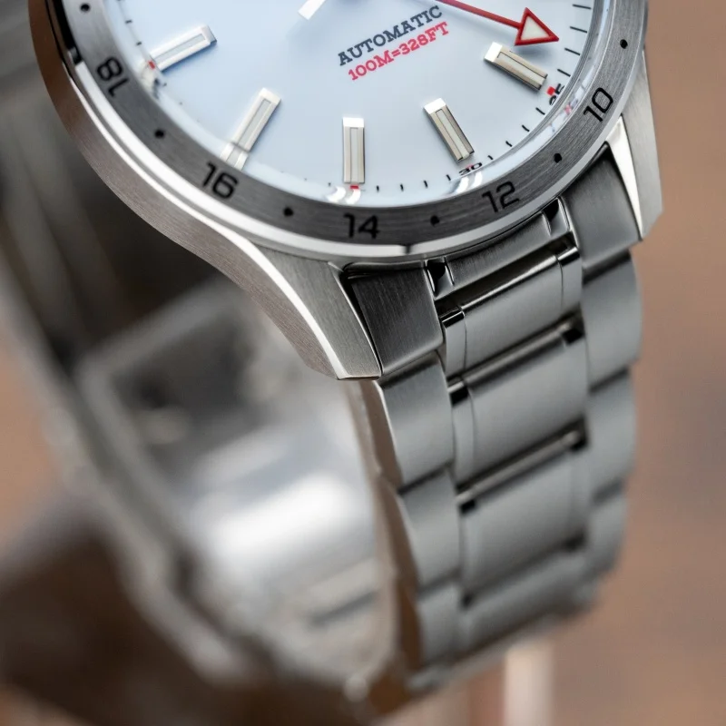 ساعة بروكسيما للرجال أوتوماتيكية 39 ملم بتوقيت جرينتش ساعة يد ميكانيكية 10Bar مقاومة للماء BGW-9 مرآة ياقوتية مضيئة NH35