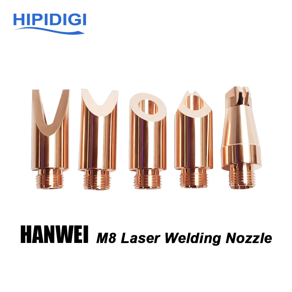 

Laser Welding Nozzle Thread M8 Dia.10.5mm H28 with Wire Feed for HANWEI Handheld Welding Head Gun Fiber Laser Welding Machine