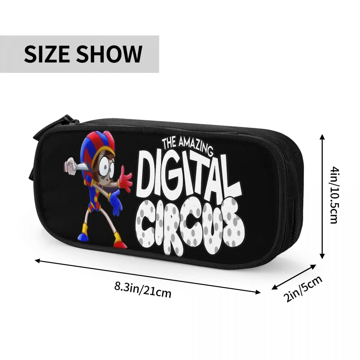 The Amazing Digital Circus Pencil Case Cartoon Anime Pen Holder Bag Girls Boys Big Capacity School Supplies Gifts Pencilcases