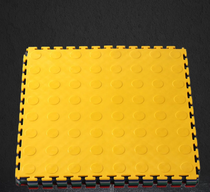 10PCS High Quality 40x40x0.5cm Anti Slip PP Plastic Pvc Tiles Rubber Garage Floor Mat Manufacturer in China