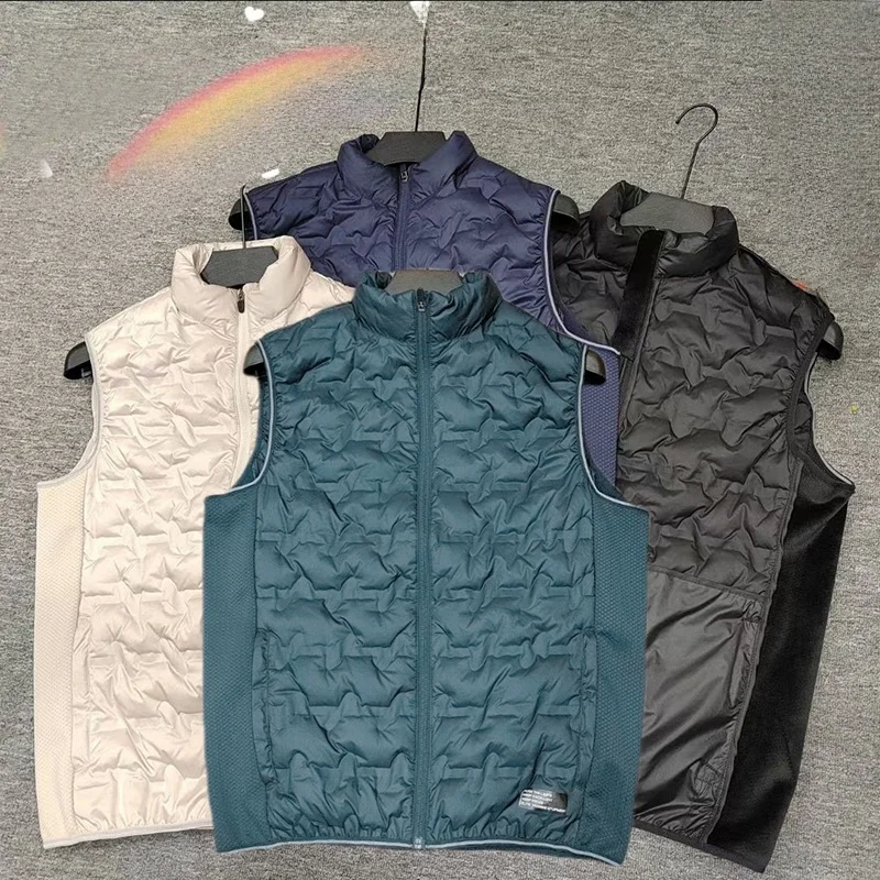 

Новая осенне-зимняя легкая утепленная пуховая жилетка большого размера, теплая спортивная модная термокуртка для пар, повседневная одежда