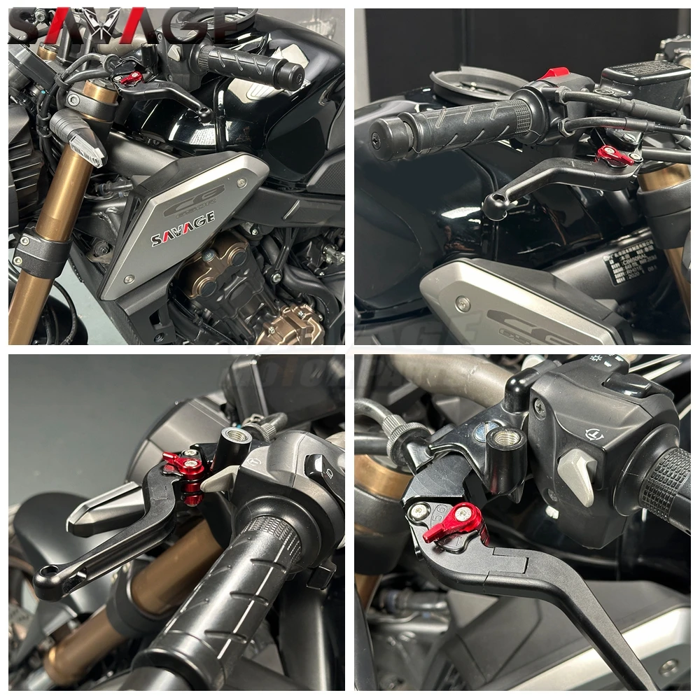 لهوندا CB CBR 650R للطي مخلب الفرامل عتلات دراجة نارية الملحقات قابل للتعديل للتمديد مقابض التحكم الأمامي 2019-2025