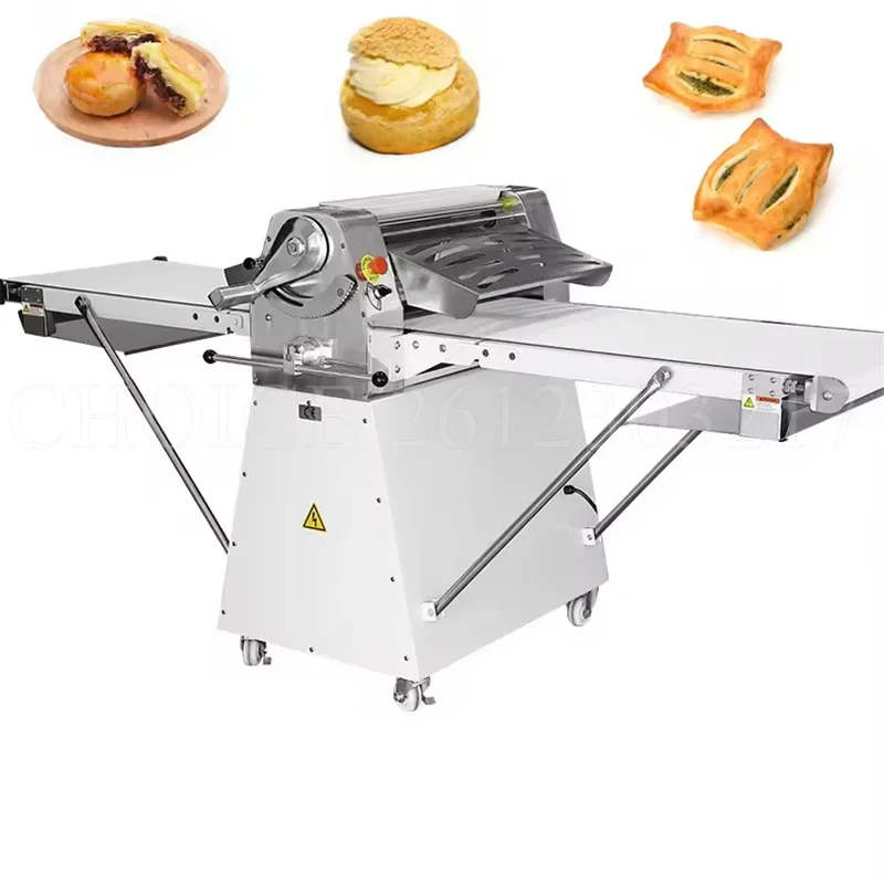 Stainless Steel Croissant Sheete Machine Puff Pastry Crisper Machine Commercial Pizza Pie Dough Sheeter Shortening Making Maker