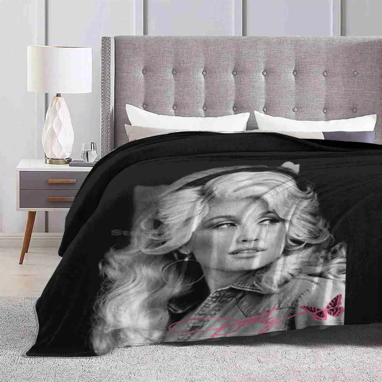 Retro Dolly Parton'S Gift Men Women New Arrival Fashion Leisure Warm Flannel Blanket Legend Cowgirl Retro Music 80S 90S Jolene