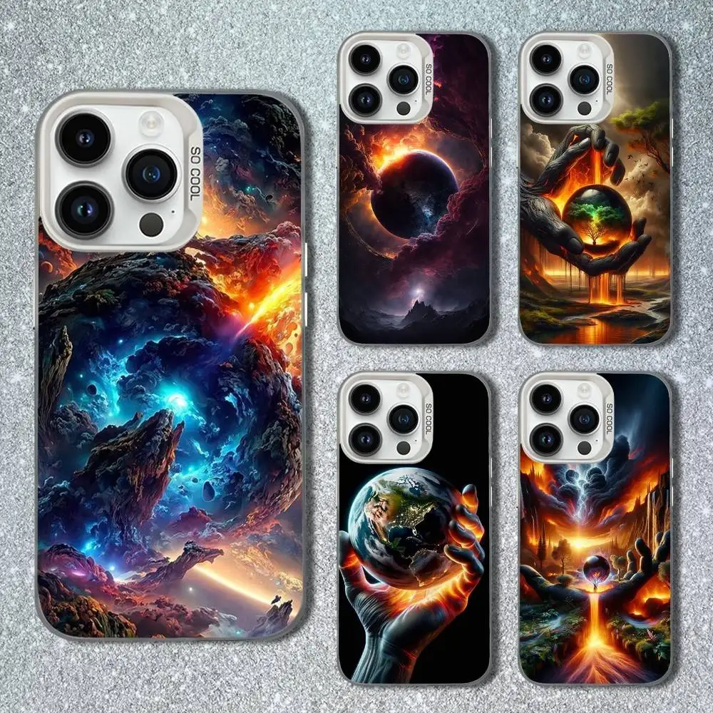 

Fantasy Environmental Art Phone Case For iPhone 13,15,14,16,12,11,Mini,MAXXS,Pro,SE, White Matte Shockproof Cover