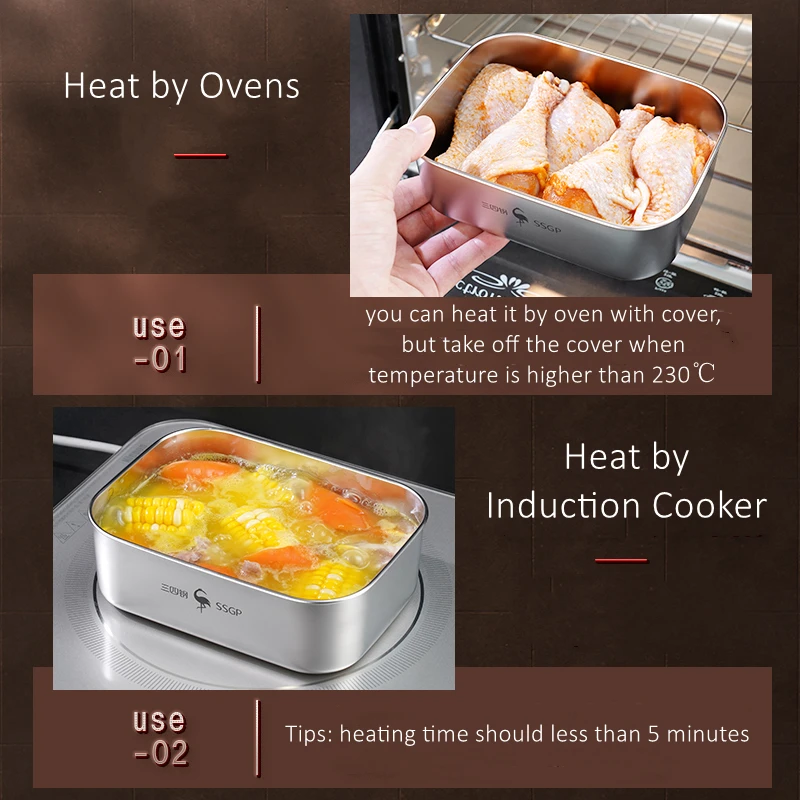 LFGB Certificated 316L Stainless Steel Crisper 99.9% Anti-bacterial Fridge Food Box Well Sealed Bento with Tempered Glass Cover - Image 4
