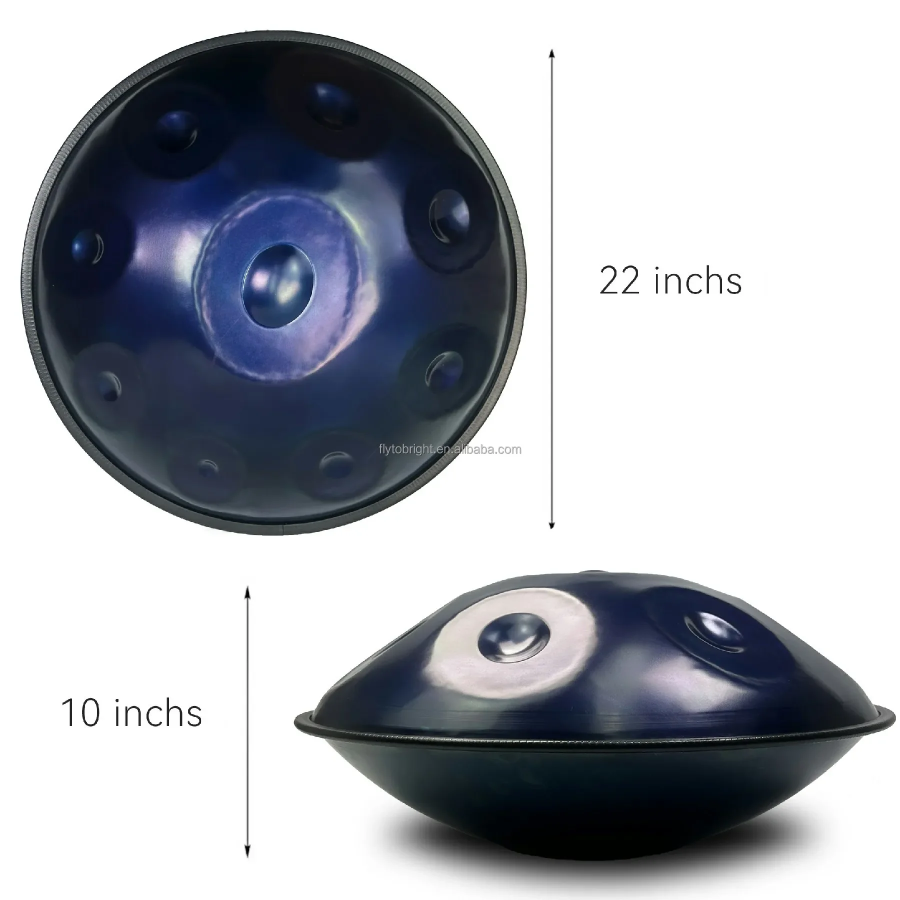 22inch steel Handpan Drum 12 notes / 10 notes /9 notes handpan instrument for beginner With hand pan Case