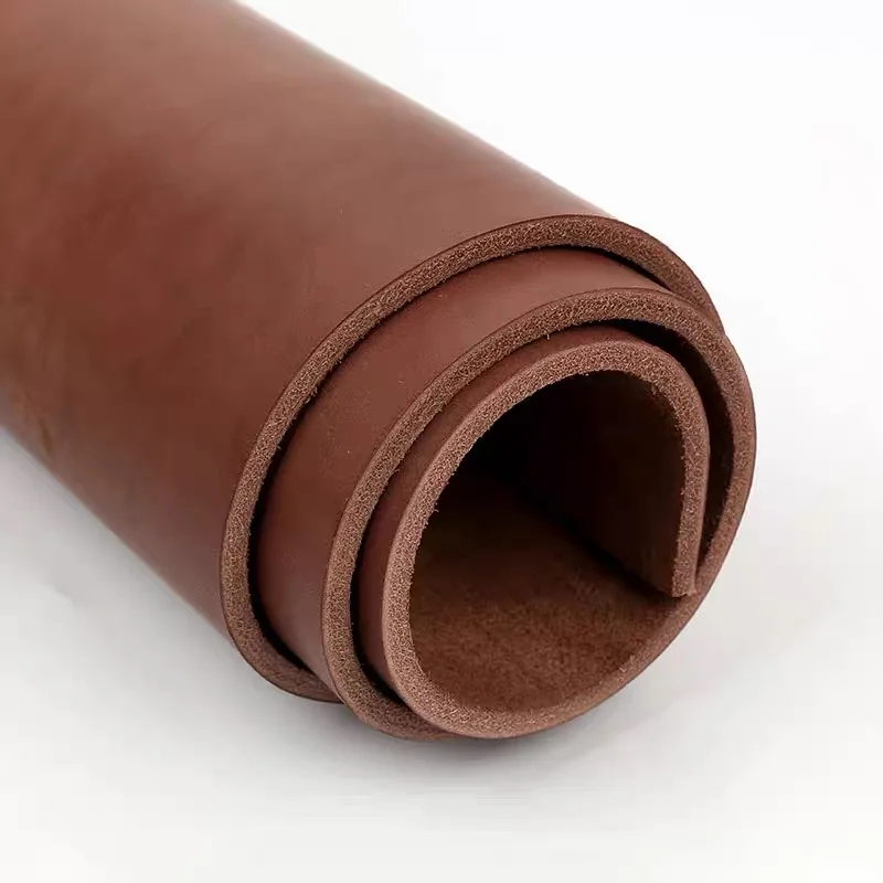 

Hardcore leather material 4mm thick deep brown high-density yellow cow head layer, vegetable tanned leather knife sheath, waist