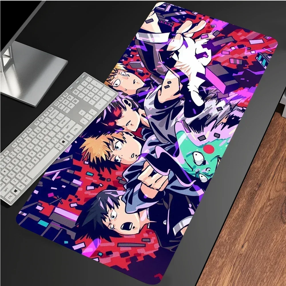 Mob Psycho 100 Unique Desktop Anime Pad Game Mousepad Gaming Accessory Mouse Pad Gamer Large Deak Mat 80x30cm For LOL CS Go Rug