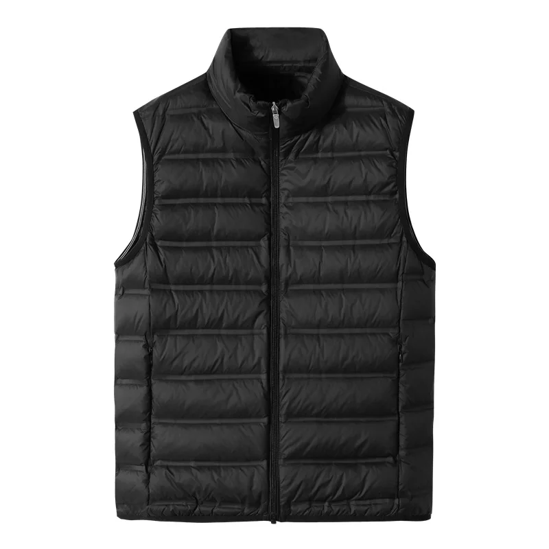 Oversized 5xl 8xl Men\'s Sleeveless Down Jacket Spring Autumn New Men 90% White Duck Down Ultra Lightweight Puffer Coat