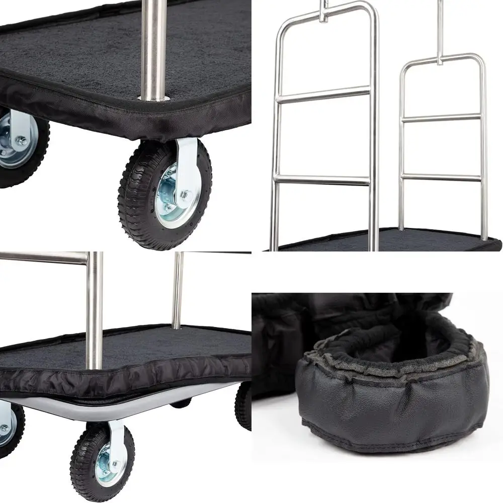 

Легкий бампер для тележки и защита от стенка — компактная защита от молится для больших тележек — идеально подходит для отелей, аэропорта и путешествий.