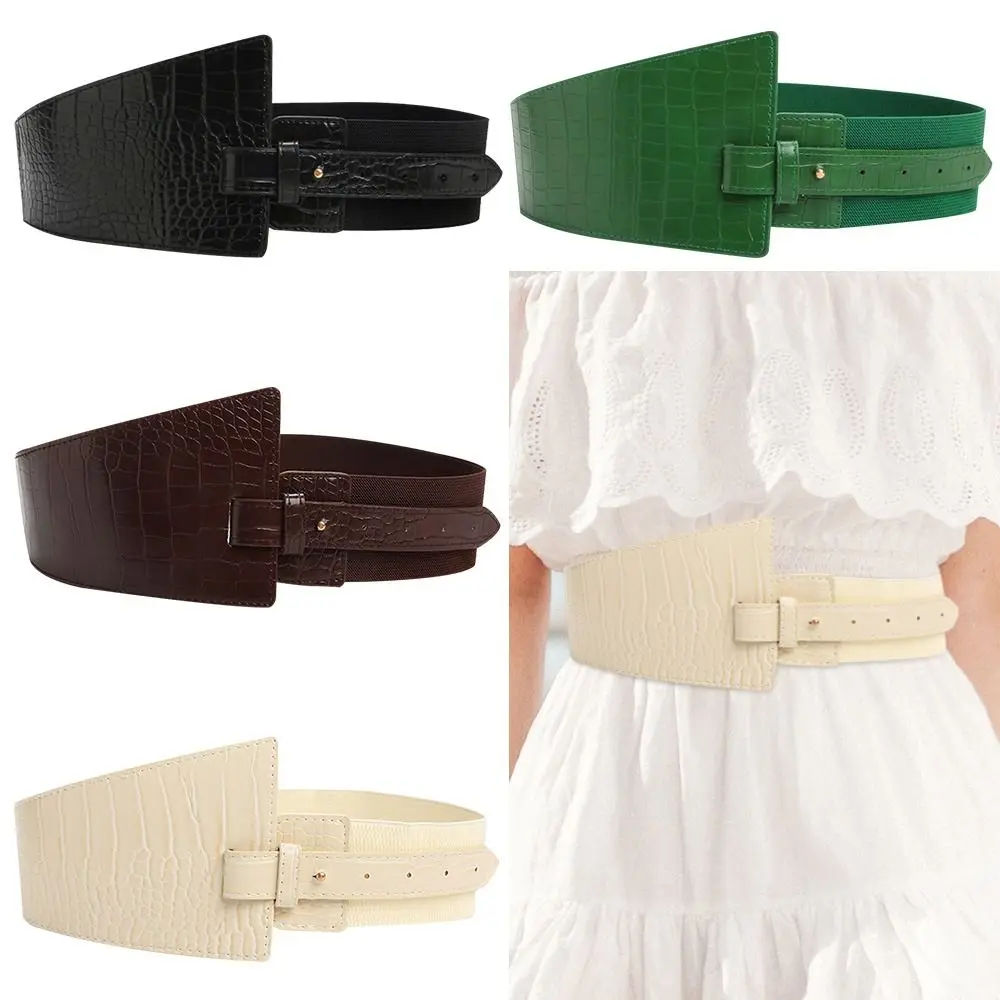 

Fashion Belts For Women Leather Pin Buckle Cummerbunds Body Corset Cummerbund Female Wide Soft Waistbands