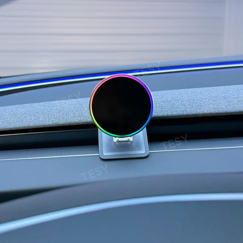 Magnetische Handyhalterung mit kabellosem 15W-Ladegerät, kompatibel mit MagSafe für Tesla Model Y Juniper Launch 2026 Model 3 Highland – Detail 11