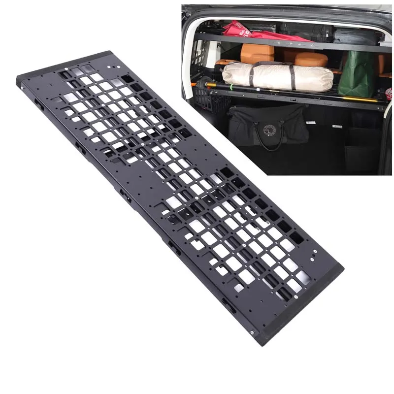 

1Pcs Aluminum alloy black For Haval Raptor 2023+ car trunk layered rack table storage rack car interior modification accessories