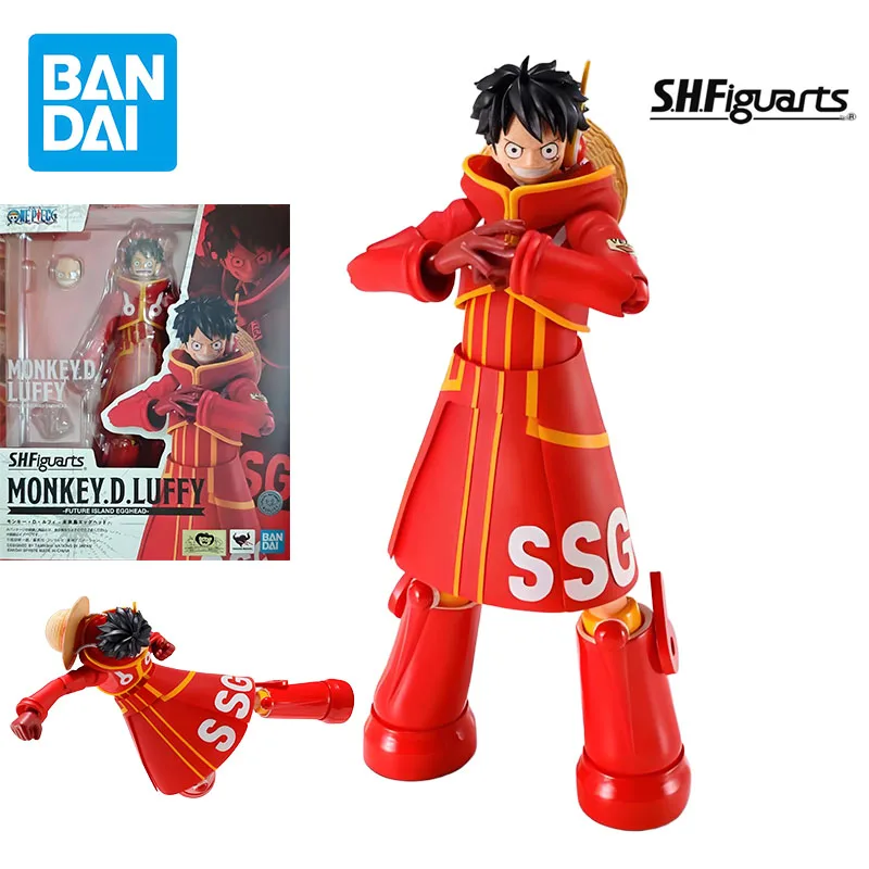 متوفر في المخزون بانداي الأصلي SHFJEWELRY.BONNEY MONKEY.D.LUFFY TONYTONY.CHOPPER أنيمي الشكل التجمع نموذج اللعب هدايا للأولاد