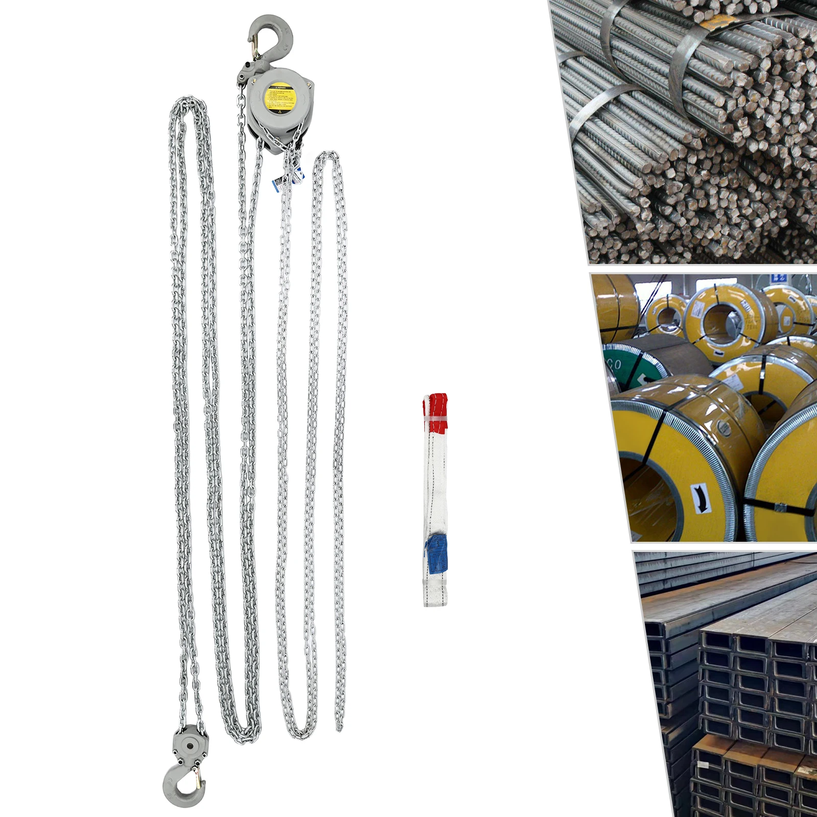 

2T/4409lbs Manual Hand Chain Hoist Aluminum Alloy Chain Hoist for Transportation, Factories, Farms