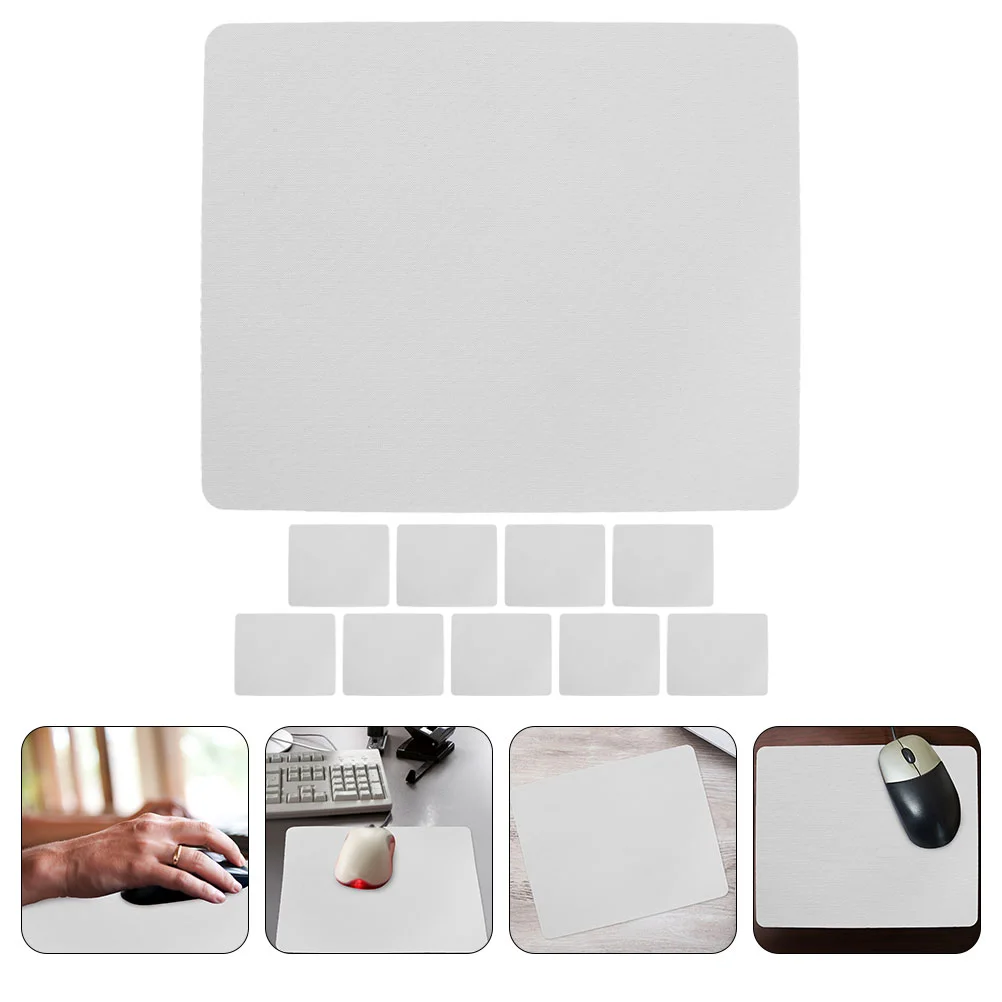 

10 Pcs Computer Desktop Rubber Pad Mouse Mat Sublimation Blanks for Printing Gaming Keyboard Articles Pads