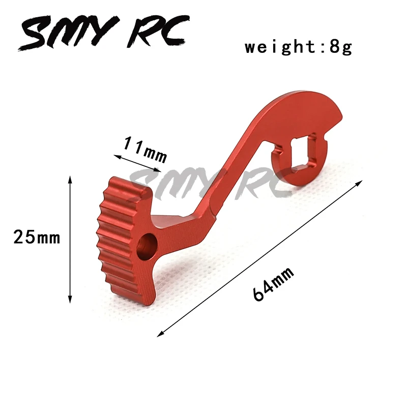 Metal Thumb Lever Transmitter Steering Wheel Trigger One-handed Control Adapter For Flysky Noble NB4 Lite PRO Upgrade Parts