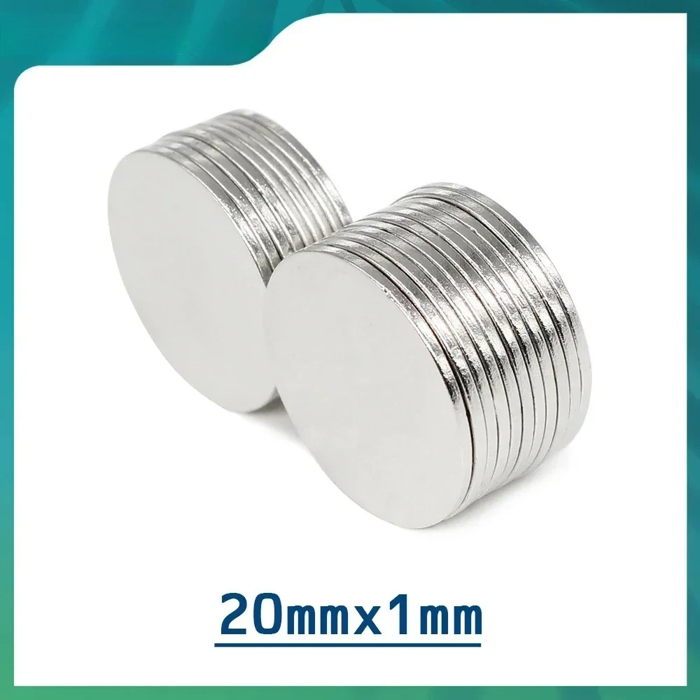 20x1mm Small Circular Magnets For Home Refrigerators, Offices DIY 20*1