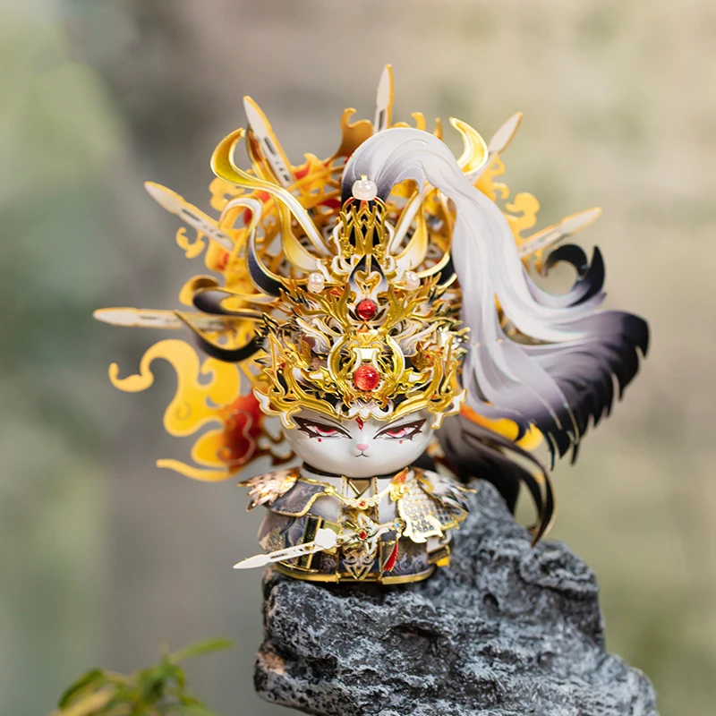 DIY 3D 금속 퍼즐 미니 Dijun 인형 미니어처 모델 구축 키트 조립 지그 소 퍼즐 소녀 생일 선물 홈 장식