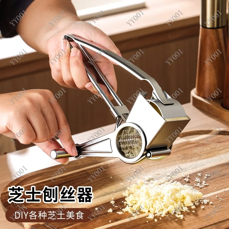 Stainless Steel Rotary Cheese Grater Hand Crank Chocolate Shredder Slicing Tool