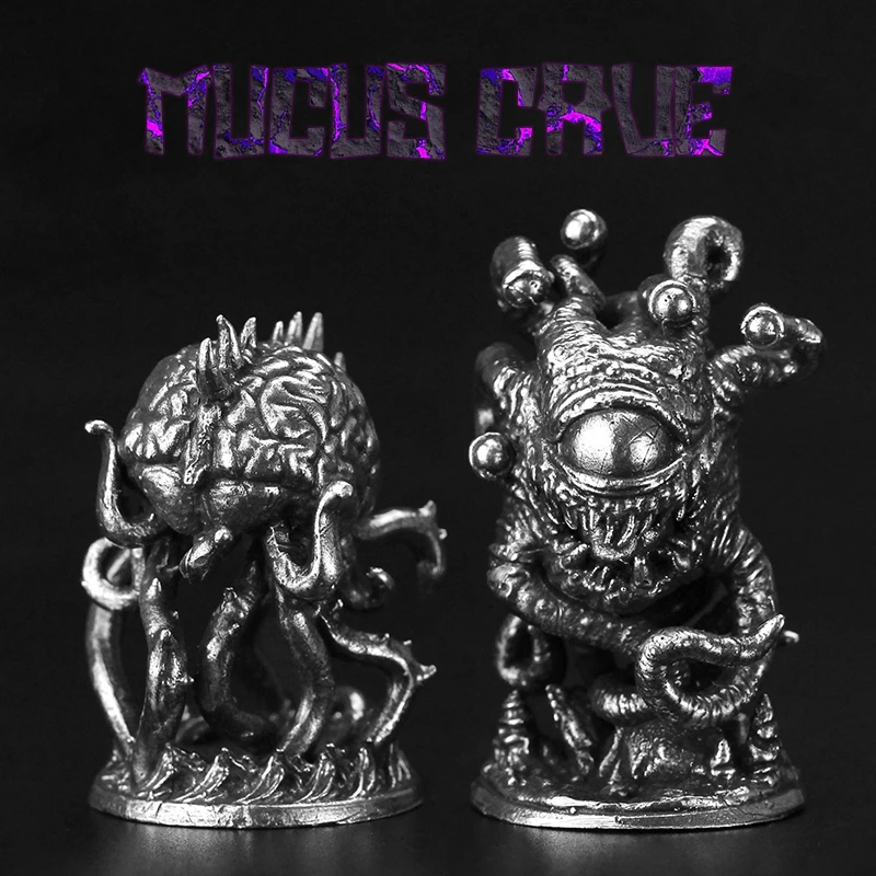 Multi-eyed Monster Metal Copper Figurines Soldier Model DIY Decoration Crafts Copper Miniatures Gifts for Men and Women