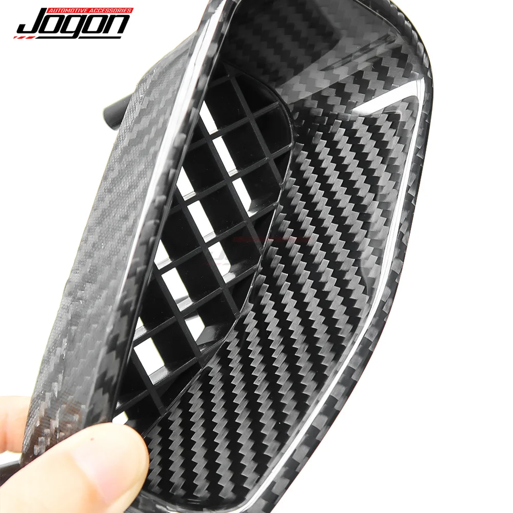 For Chevrolet Corvette C6 ZR1 2009-2012 Real Carbon Fiber Outlet Side Fender Air Vent Splitter Trim Car Exterior Accessories