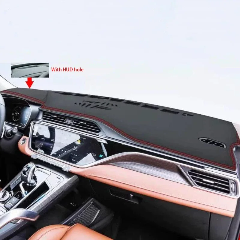 Leather Dashboard Cover Leather Dash Mat Anti-Glare Dashboard Pad For Geely Atlas‌ Pro Azkarra‌ BelGee X70 Boyue Pro  2020 -2025