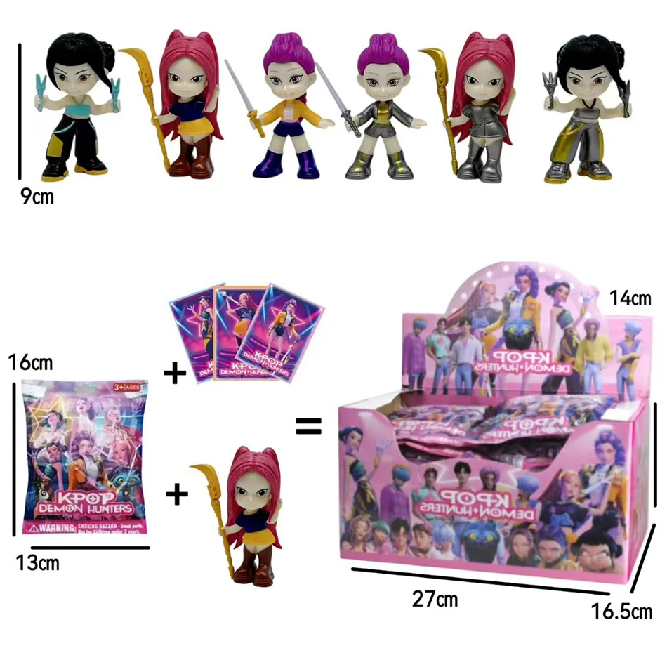 Boîte aveugle de chasseurs de démons Kpop, figurine d'action Ranimeumi Mira Zoey Sussy, modèle de décoration de téléphone, cadeau pour enfants, 2025