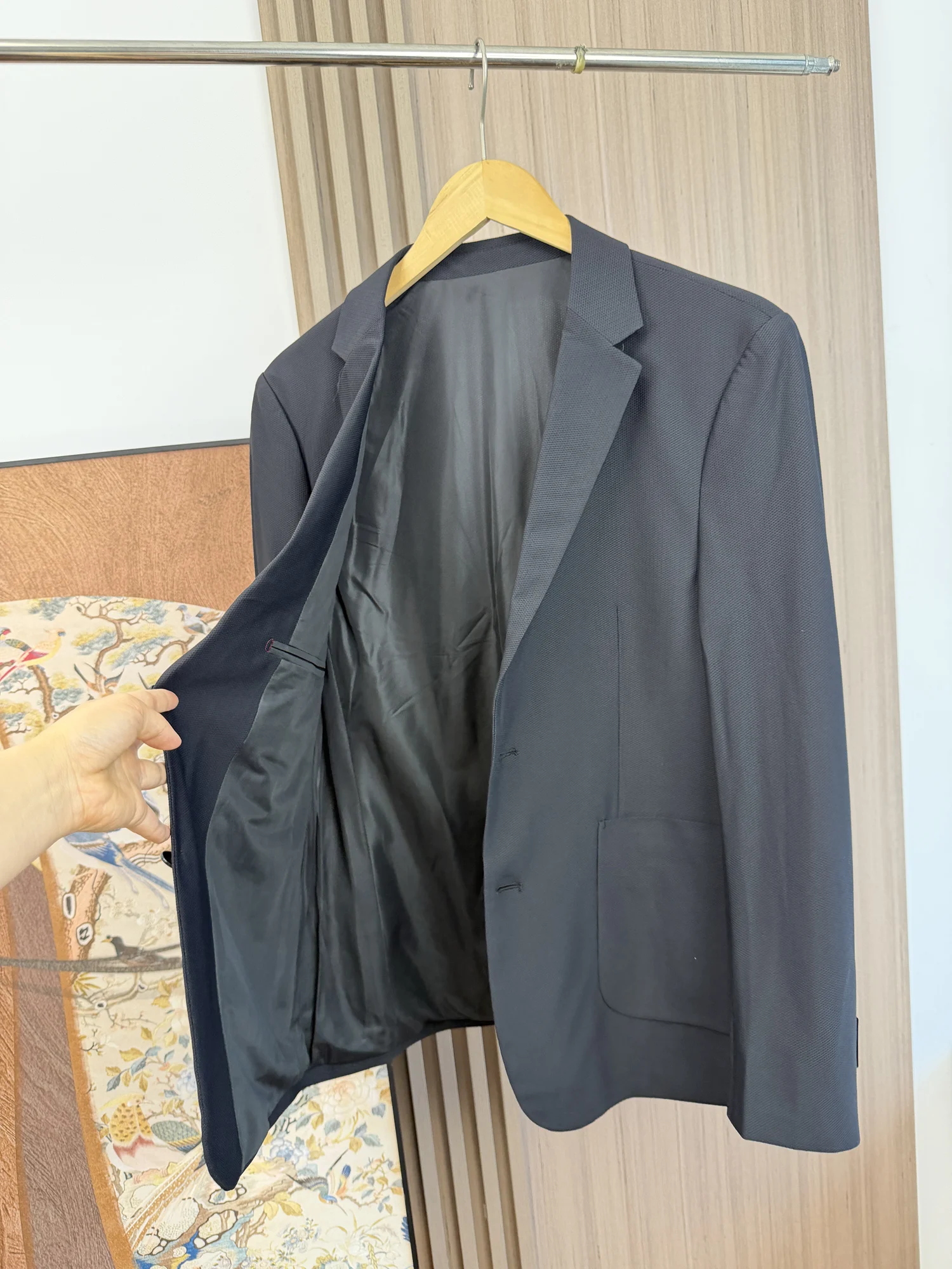 Comfortable Fashionable Men's Business Casual Thin Commute Suit Jacket Standard Fit Breathable Autumn Outerwear
