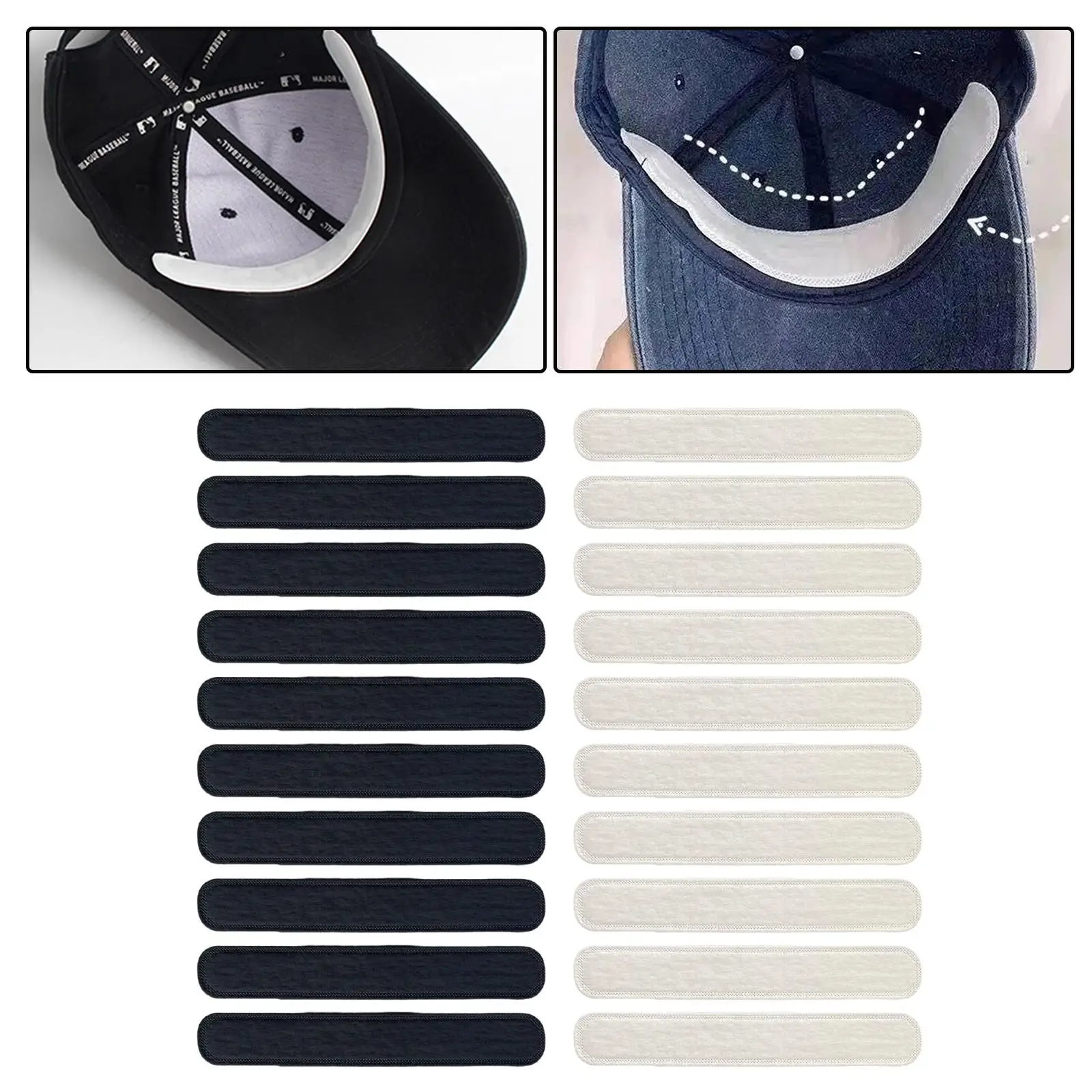 10x قبعة بطانة للعرق يمكن التخلص منها ماصة للرطوبة للنساء والرجال
