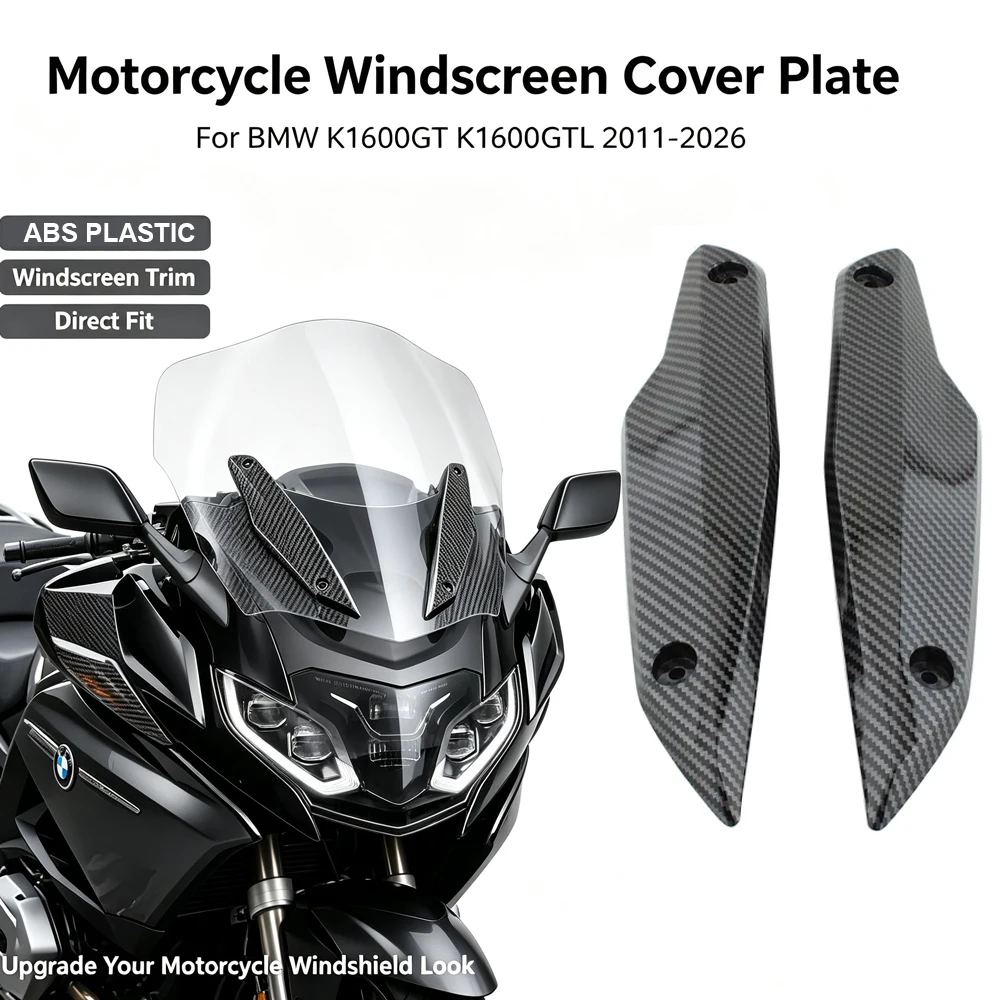 For BMW K1600GT K1600GTL K 1600 GTL 2011-2026 Exclusive Windshield Windscreen Window Trim Left & Right Plating Piece