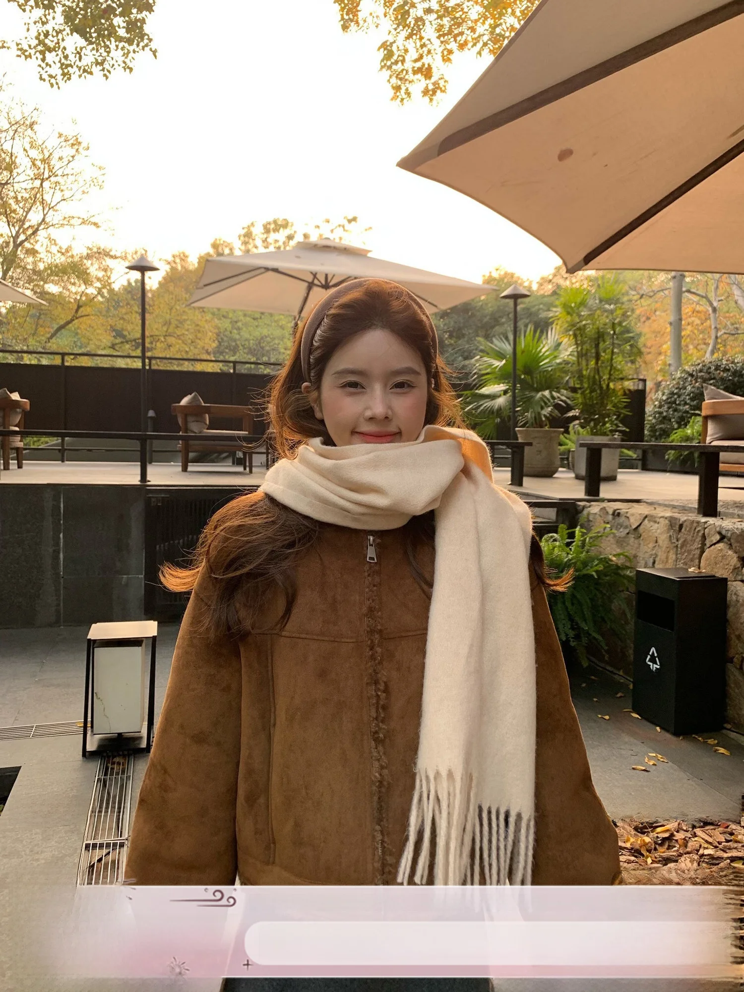

Korean Sle Thiened Suede Jaet Outerwear Inteated Fur And Leather Buskin Retro Simple Teddy Bear Design Women's Coat